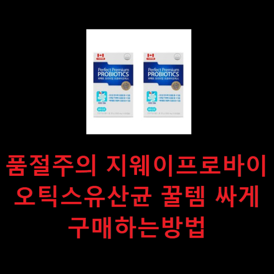 품절주의 지웨이프로바이오틱스유산균 꿀템 싸게 구매하는방법 품절주의 지웨이프로바이오틱스유산균 꿀템 싸게 구매하는방법