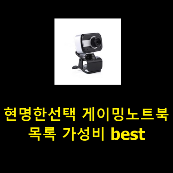  현명한선택 게이밍노트북 목록 가성비 best