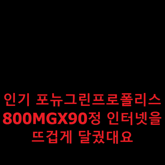 인기 포뉴그린프로폴리스800MGX90정 인터넷을 뜨겁게 달궜대요