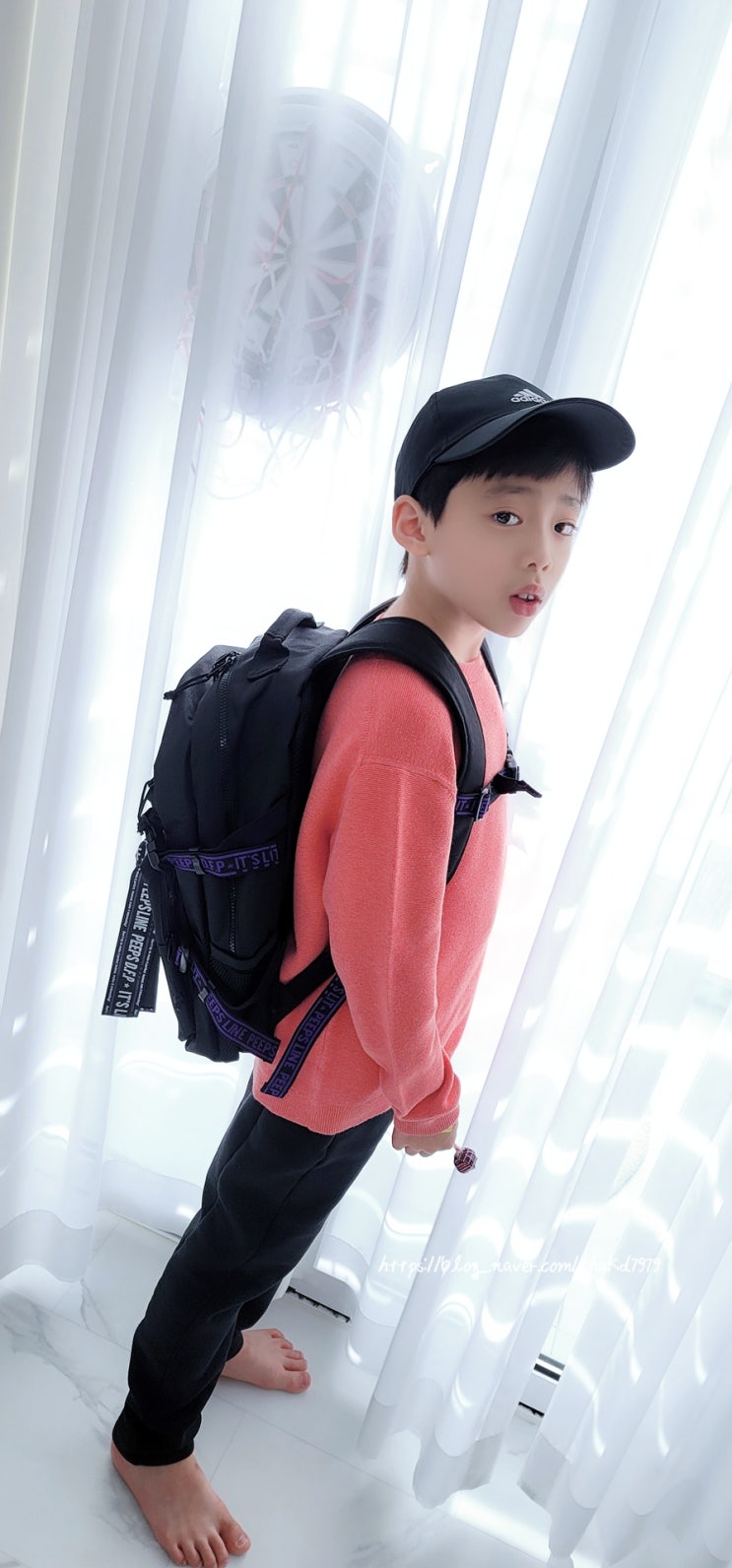 여성백팩,중학생백팩:)섬세하고 디테일한 '멋' 활용도 좋은 데일리백::advance backpack(violet)