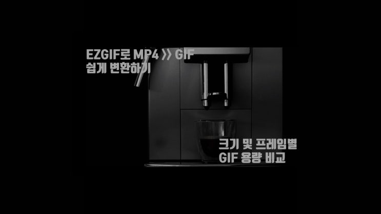 mp4 gif 동영상 변환 ezgif로 편하게하기 gif 크기 및 프레임별 용량 비교