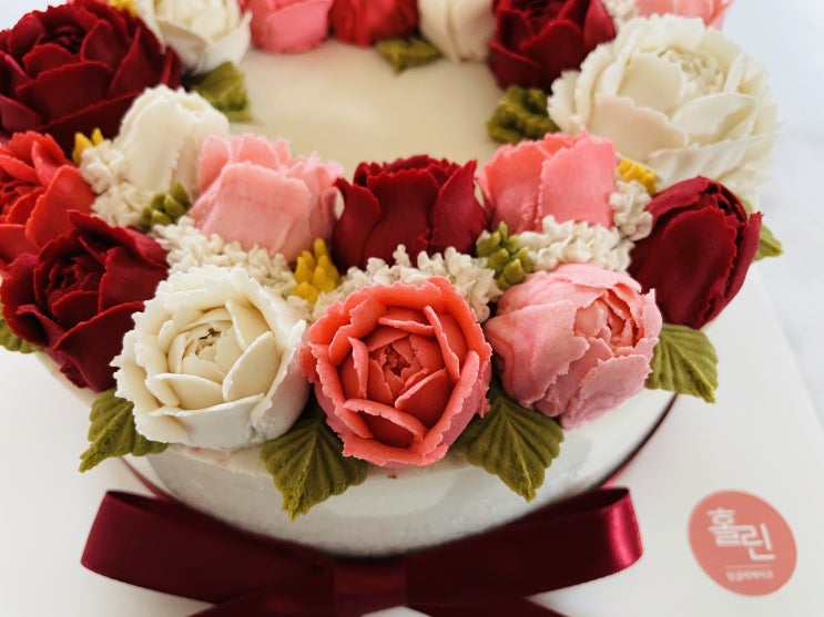 영통 떡케이크 전문점 홀린케이크 성공적이었던 기념일 케이크