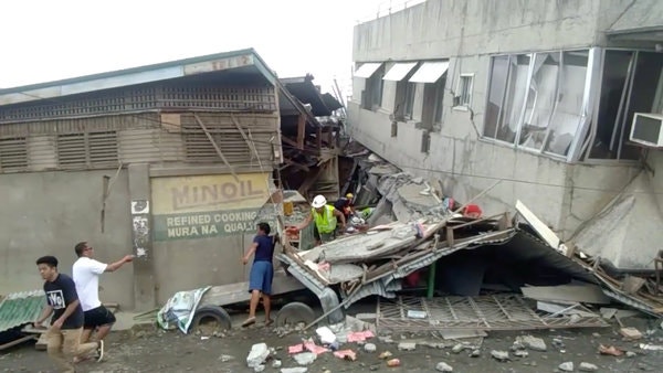 필리핀 루손섬 바탕가스 규모 6.3 지진.... 전철 일시적인 운행정지