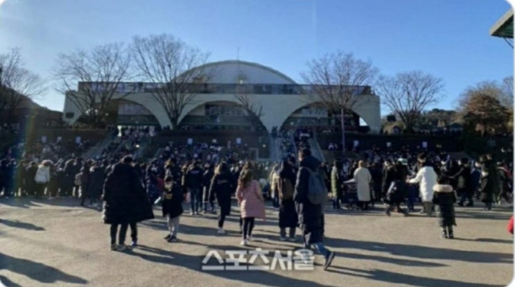  오늘자 에버랜드 상황이었다네요.
