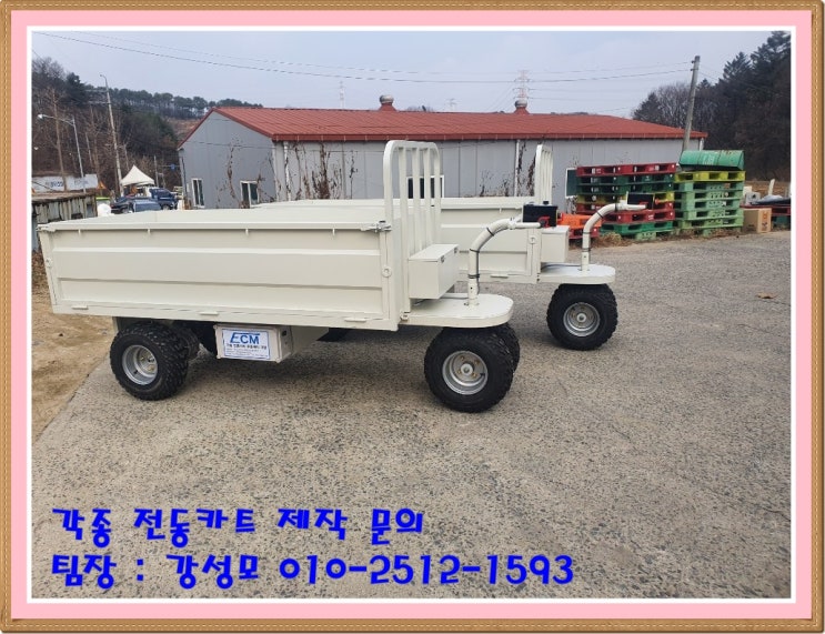  전동카트 전문 기업[ECM] 대전교도소 운반 카트