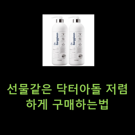 선물같은 닥터아돌 저렴하게 구매하는법 선물같은 닥터아돌 저렴하게 구매하는법