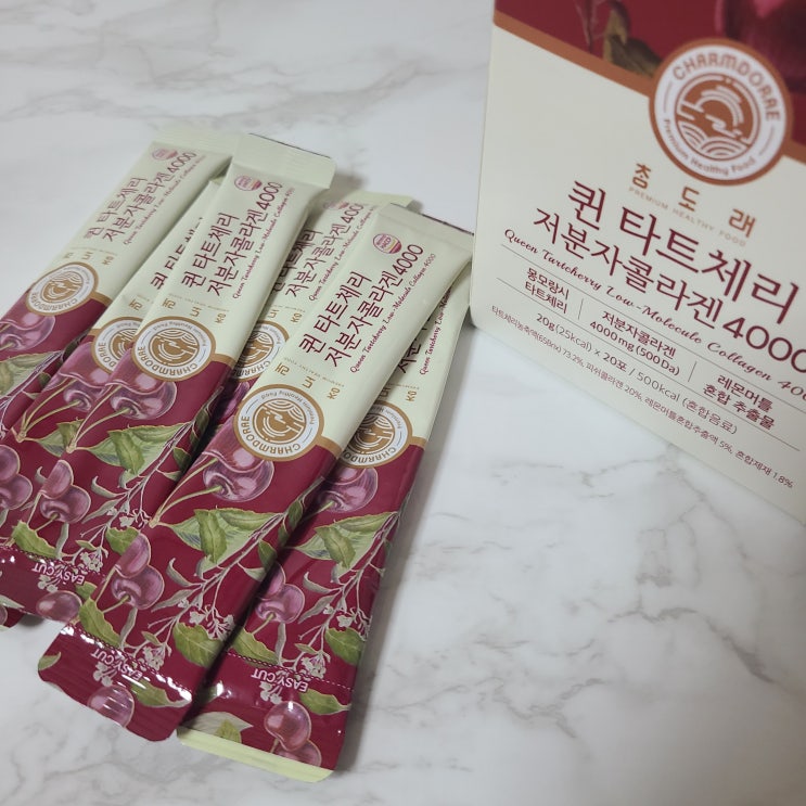  저분자피쉬콜라겐 젤리 - 참도래 퀸타트체리 저분자콜라겐 4000