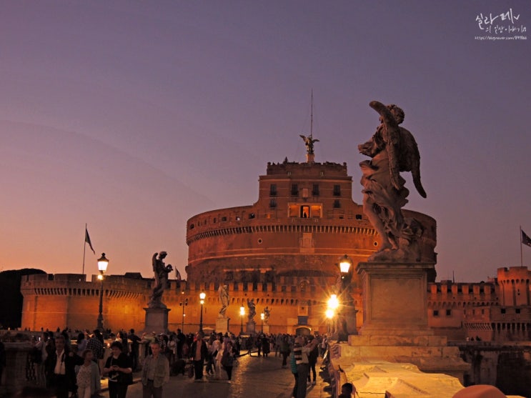 이탈리아 로마 여행 | 야경이 좋은 스팟, 산탄젤로 (Castel Sant'Angelo, 천사의 성)