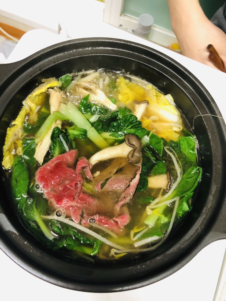  감자면 샤브샤브