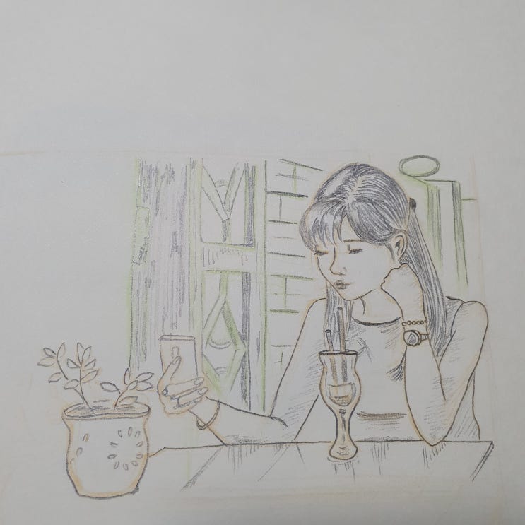  그림그리는데 이틀은 걸려요.