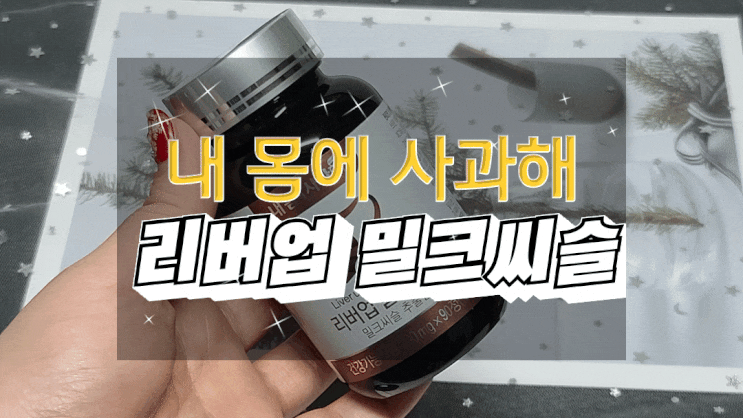  밀크시슬/간영양제 리버업 밀크씨슬로 내몸에사과해줄래요!