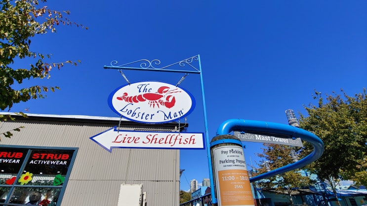  그랜빌 아일랜드 맛집, 밴쿠버 맛집, 더랍스터 맨(The Lobster Man) : 찐 랍스터  한 마리로 오후 참 해결~ㅎ_캐나다 아빠 육아휴직