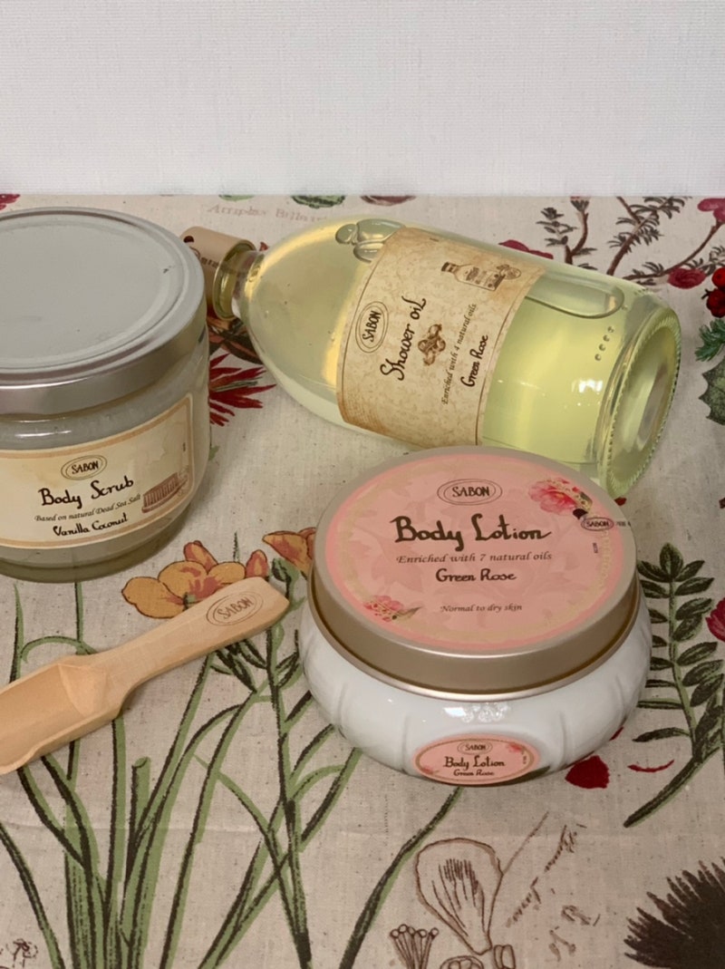 사본 바디 스크럽 바닐라 코코넛, 바디크림 그린로즈 리뷰 (마이돈내) 1