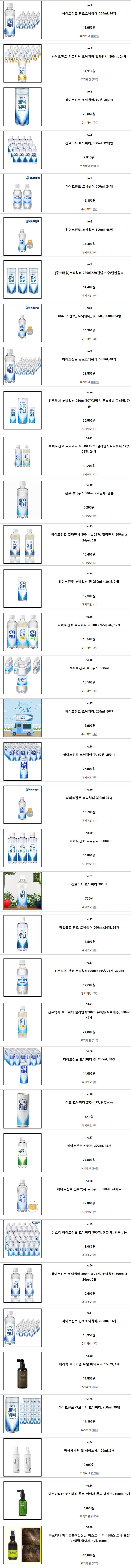  하이트진로 토닉워터 
