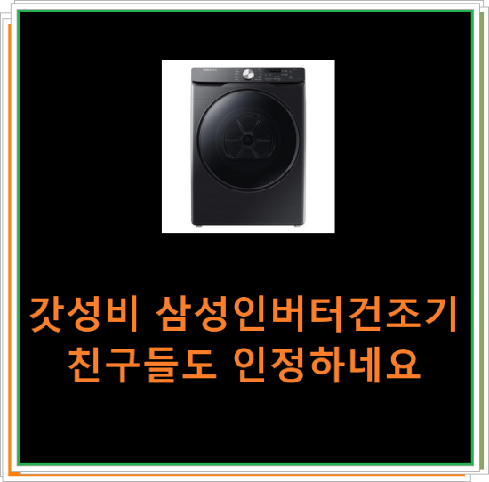  갓성비 삼성인버터건조기 친구들도 인정하네요