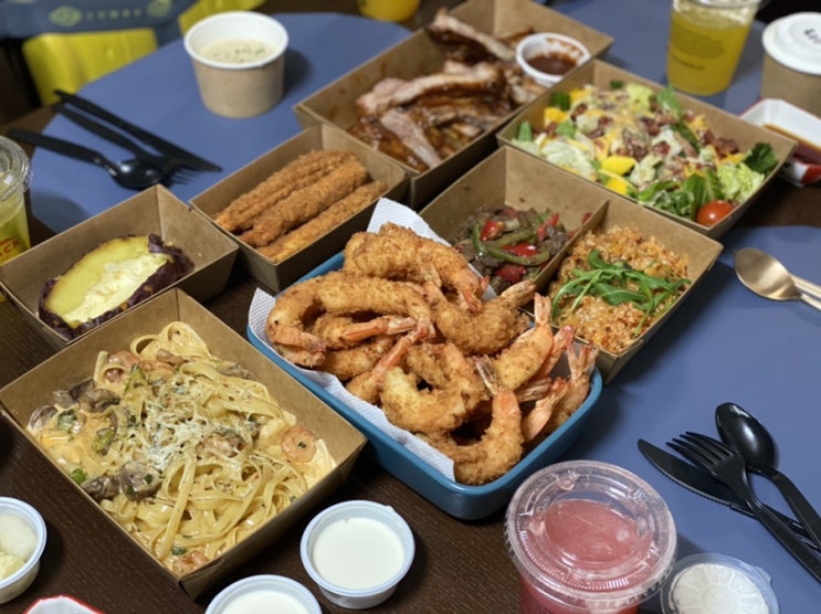  연말 홈파티, 아웃백 방문포장 후기(할인/포장메뉴)