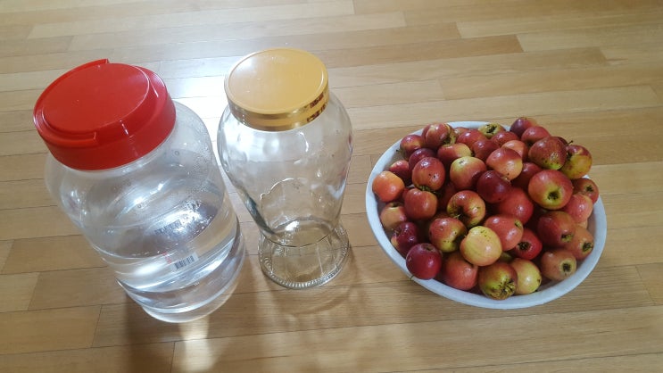  사과(루비에스)로 담금주 만들기