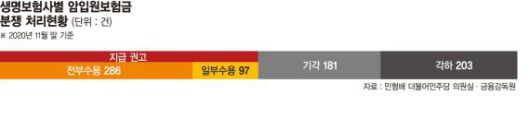 암환자 요양병원비 분쟁 해소되나… 생보사 11곳 중 10곳 지급권고 수용 암환자 요양병원비 분쟁 해소되나… 생보사 11곳 중 10곳 지급권고 수용