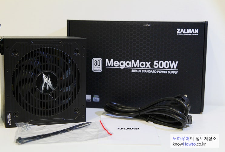  조립PC 파워 추천 - 잘만 MegaMax 500W 80plus Standard