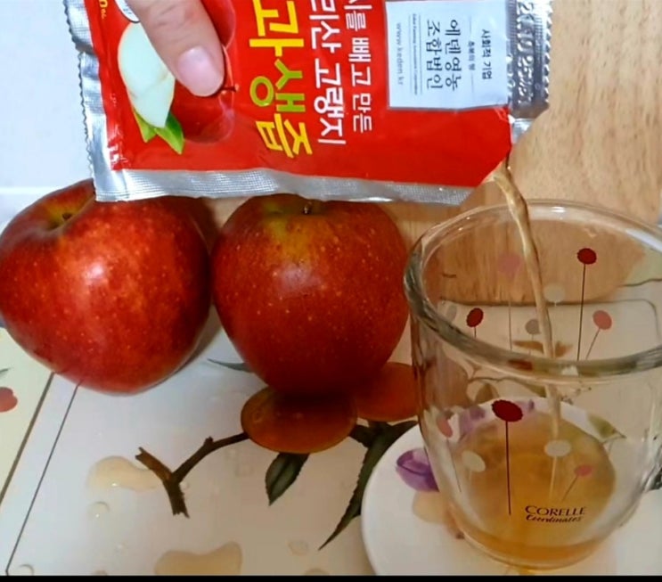  지리산 고랭지 꿀 사과   사과생즙