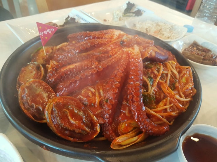 (속초) 푸짐한 생문어전복찜 맛집 만석찜가