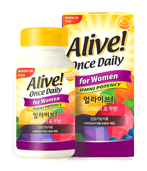  얼라이브 종합비타민 우먼·원스데일리 포 우먼 멀티비타민