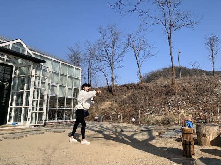  [가평 감성 카페] 포토존 천국 플로레, 추억의 투호 던지기