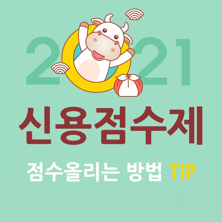  2021년 신용점수제 점수올리는 방법 팁