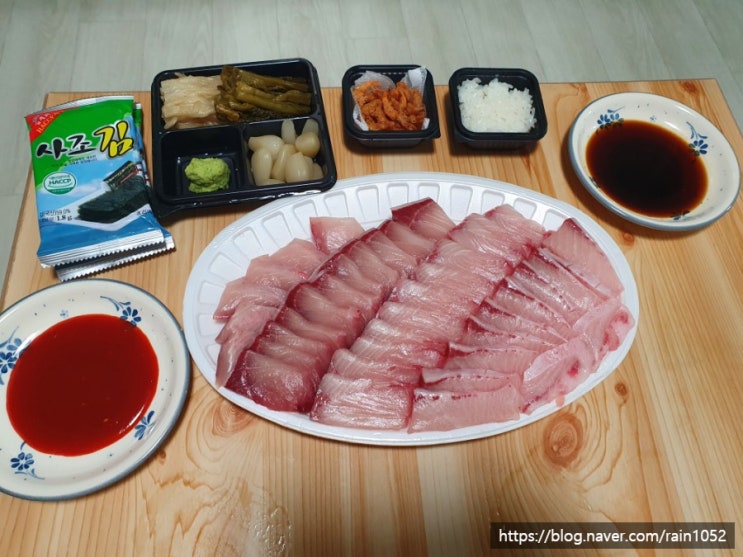 [해산물요리전문점 어부] 안산 월피동 맛집 방어회 포장