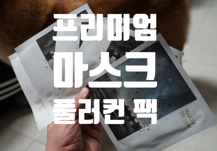  기능성 마스크팩 안티에이징 프리미엄 풀러컨 안티에이징 화장품 후기