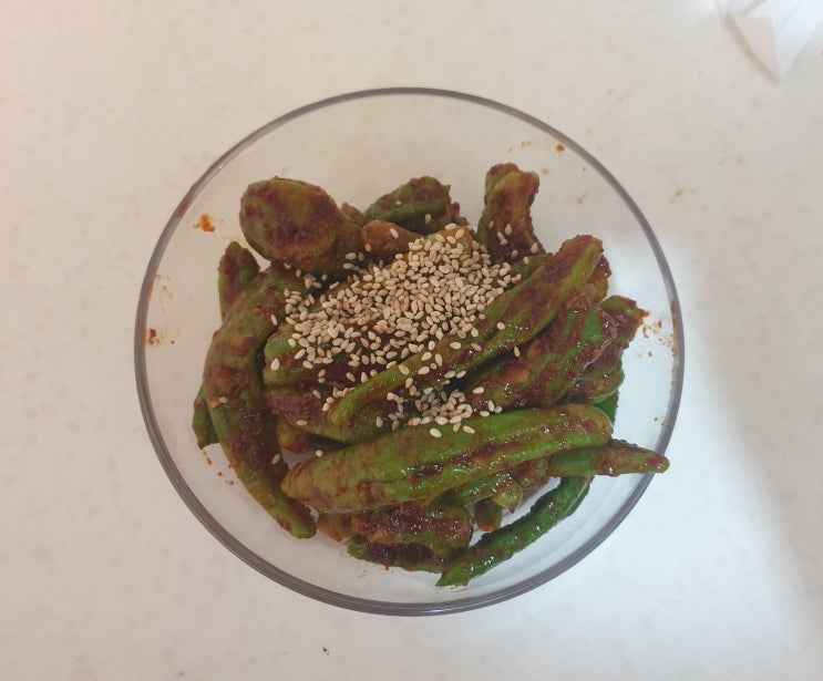  꽈리고추찜 만들기 맛있어요