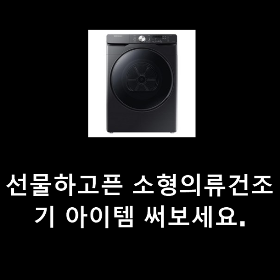  선물하고픈 소형의류건조기 아이템 써보세요.