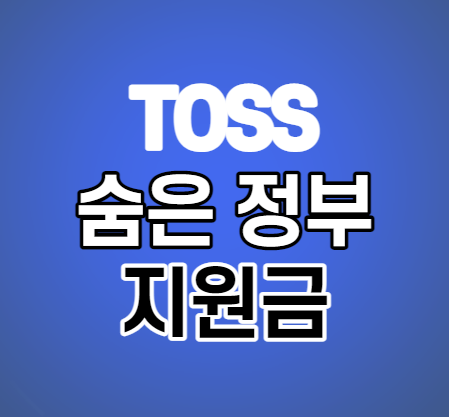 토스 앱 숨은 정부지원금찾기 금액 확인 방법