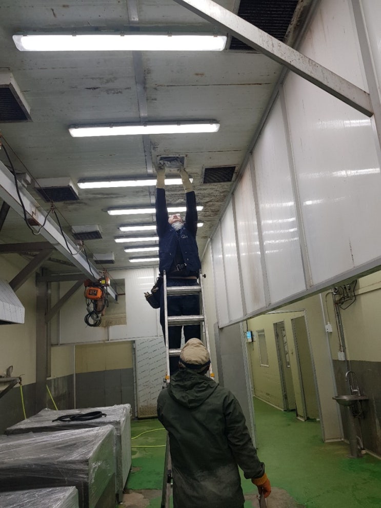  식품공장청소 1일째작업현장