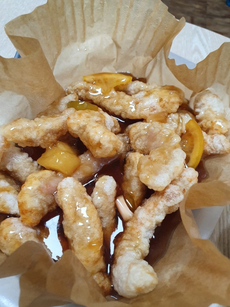  요리하다 쫄깃한 찹쌀탕수육/ 겉은바삭, 속은쫄깃에 촉촉한고기 그리고 새콤달콤 소스!
