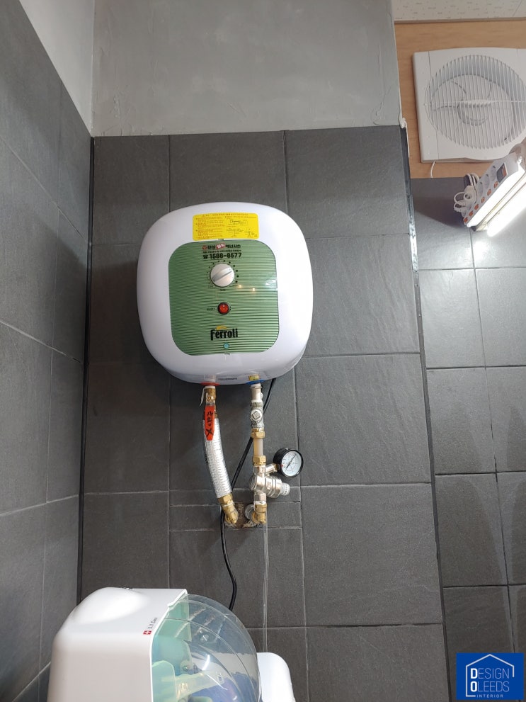  상가 전기온수기 30L 신규 설치 / 원주시 반곡동 포차 술집 온수기 설치
