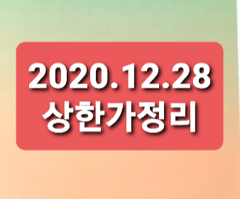2020.12.28 상한가정리 2020.12.28 상한가정리