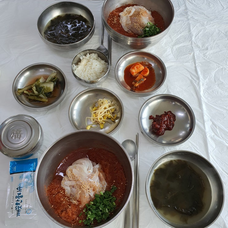  현지인이 추천한 싱싱한 물회를 맛볼 수 있는 강릉 사천 물회 마을 제주해인물회_생활의 달인 전복 멍게비빔밥으로 유명한 그곳