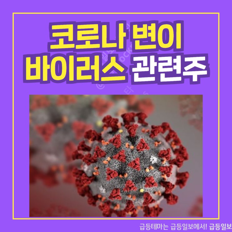 코로나 변이 바이러스 관련주 by 급등일보 코로나 변이 바이러스 관련주 by 급등일보