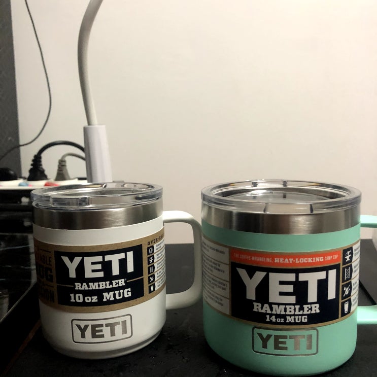  [감성용품]예티 머그컵 10oz/14oz 크기차이