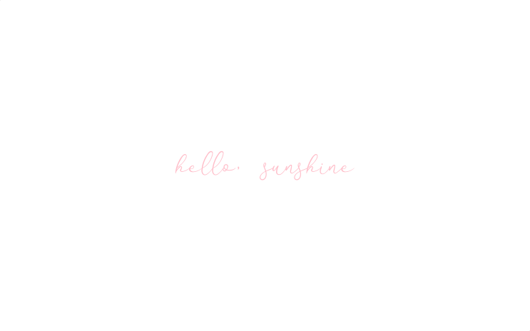  은은하고 심플한 예쁜 영어 문구 "Hello, sunshine" 컴퓨터 바탕/배경화면