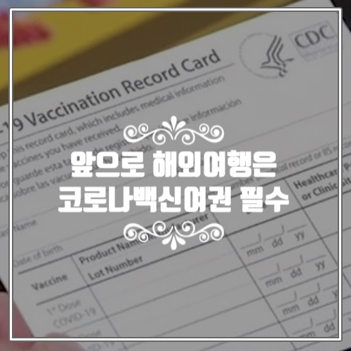  잠잠해 지지 않는 코로나19 시국 앞으론 백신 여권 있어야 해외여행 가능