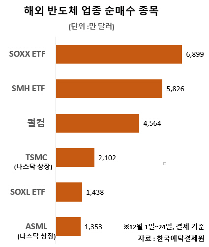 '해외 반도체'도 쓸어담는 개미들