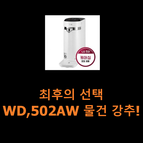 최후의 선택 WD,502AW 물건 강추!