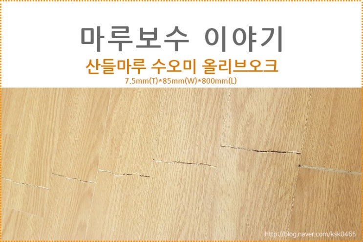  산들마루 수오미 올리브오크 / 마루하자 예방할 수 있는  꿀팁!! 꼭 확인해보세요~