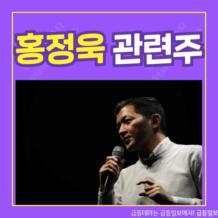 홍정욱 관련주 by 급등일보 홍정욱 관련주 by 급등일보