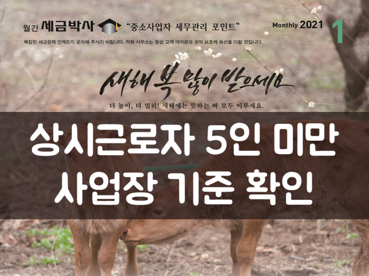  상시근로자 5인 미만 사업장 기준 확인