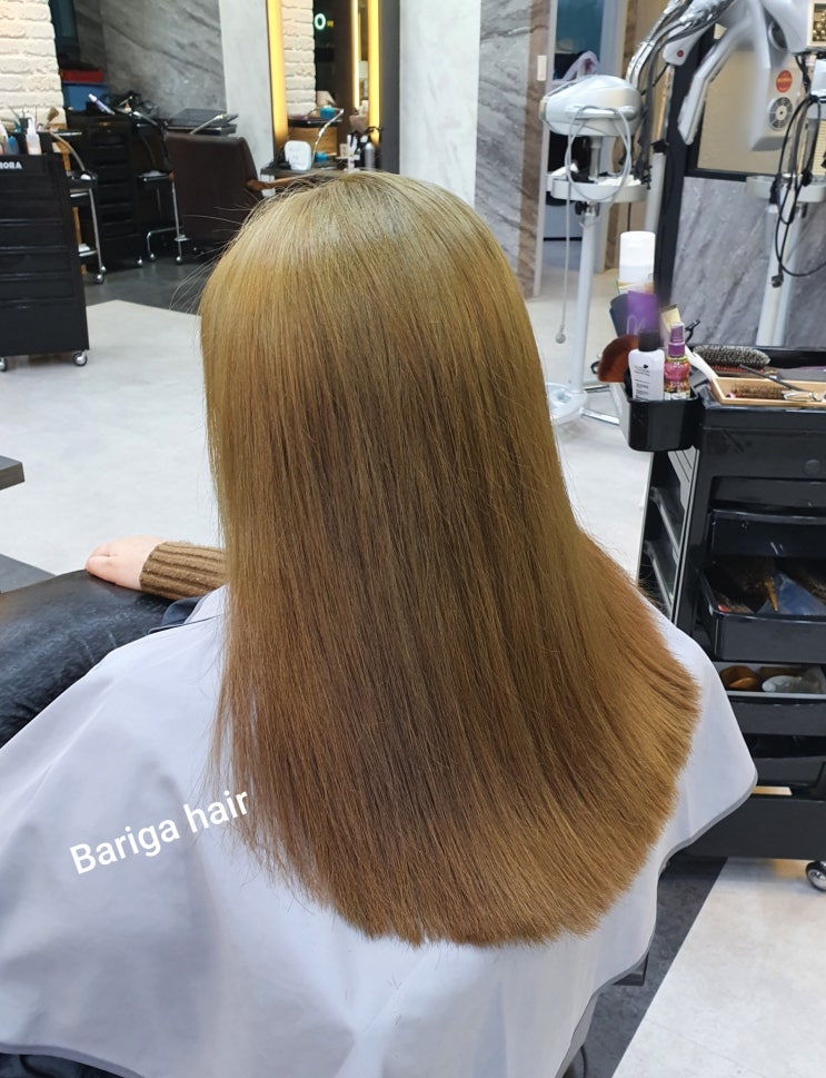  행신동 미용실 바리가헤어 애쉬카키염색