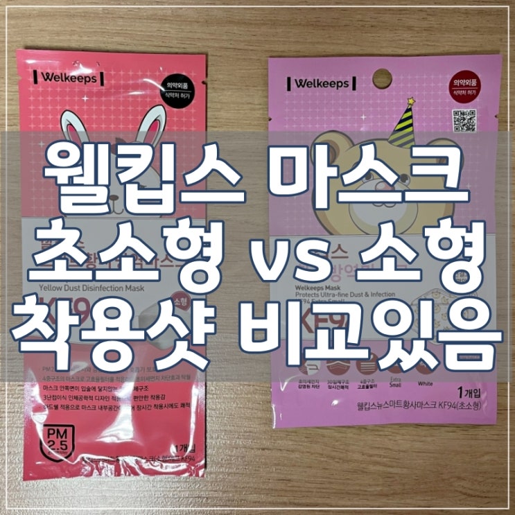  웰킵스 초소형 사이즈 소형 비교