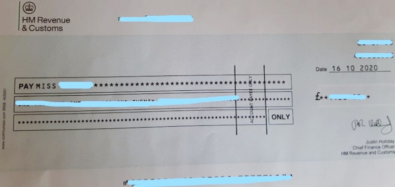 영국 텍스 리펀 받기 - Cheque 한국에서 사용하기 : 네이버 블로그